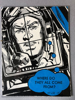 A bewildered pilot in the thick of a dogfight (one only)