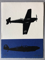 The brilliant German fighter aircraft, the Me109 - a spotter's guide silhouette. One only