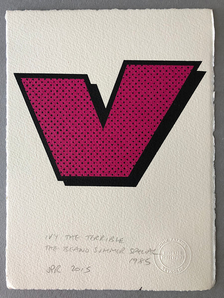 The letter V from The Beano (Ivy the Terrible)