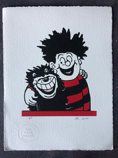 Dennis the Menace and Gnasher: happy at last!
