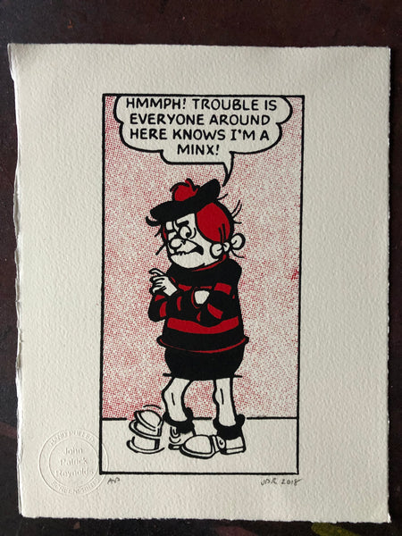 Minnie the Minx frets about her reputation
