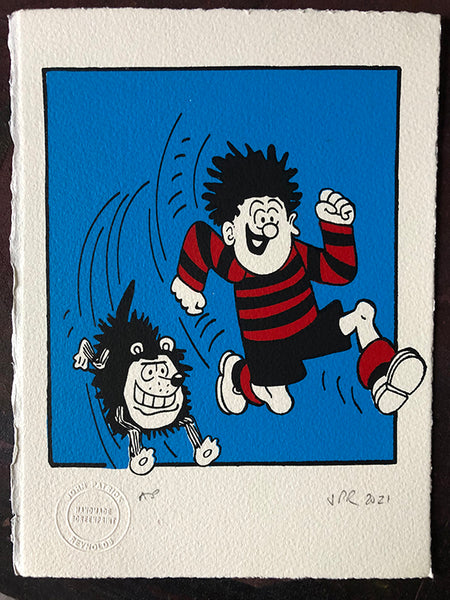 Dennis the Menace and Gnasher scarper