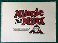 Minnie the Minx despairs of being broke