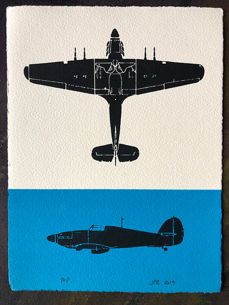 Hurricane aircraft recognition silhouettes