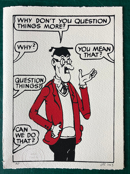The Bash Street kids take Teacher at his word (new this month)