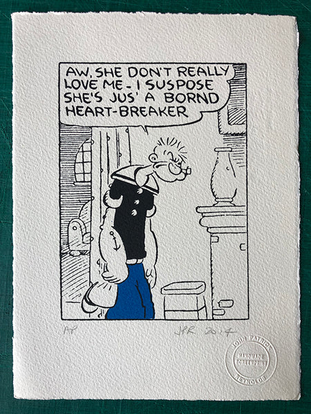 Popeye heartbroken after a disastrous turn of events