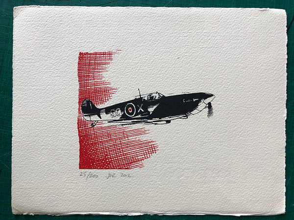 A Spitfire flies into the sun (last one of the edition)