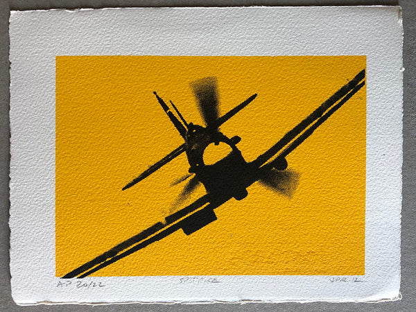 A Spitfire banks