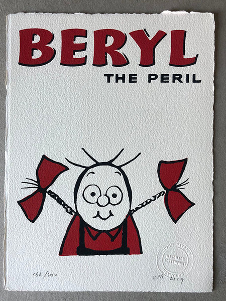 The psychotic Beryl the Peril looks innocent in ribbons
