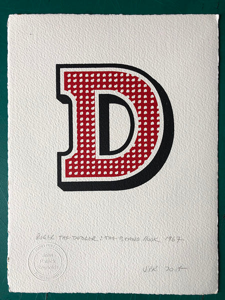 Beano letter D - from Roger the Dodger.