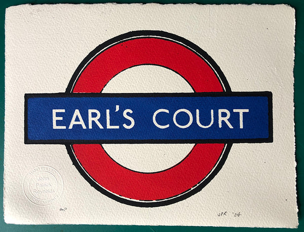 Earl's Court roundel on the London Underground