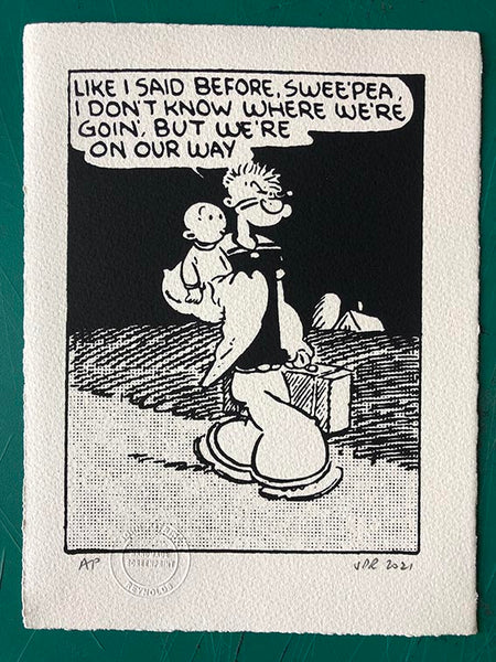 Popeye and Swee'pea face the future together