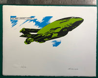 Gerry Anderson's Thunderbird 2 in the clouds