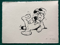 Dogmatix has a laugh, monochrome. One available. On offer