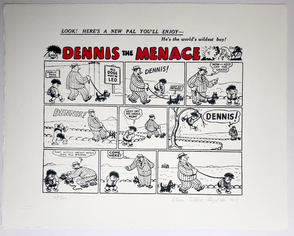 Dennis Menace's First Ever Strip, 1938
