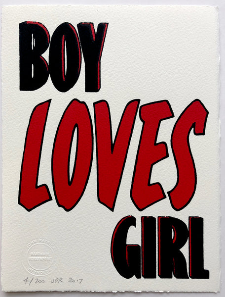 Boy Loves Girl (on white)
