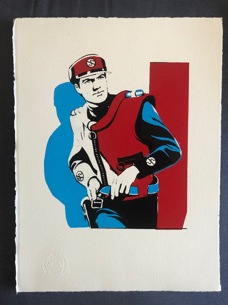 Captain Scarlet buckles up