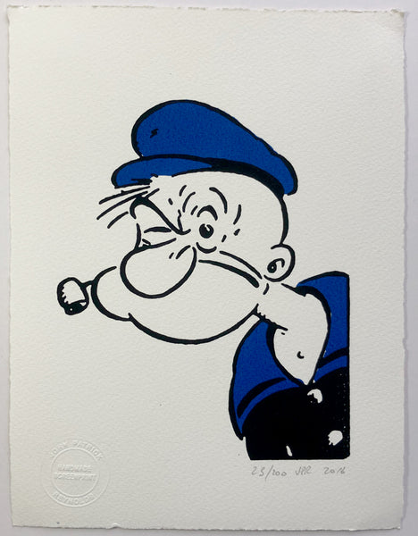 Popeye Smokes His Pipe