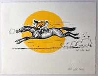 SOLD OUT Thelwell's Racehorse And Setting Sun